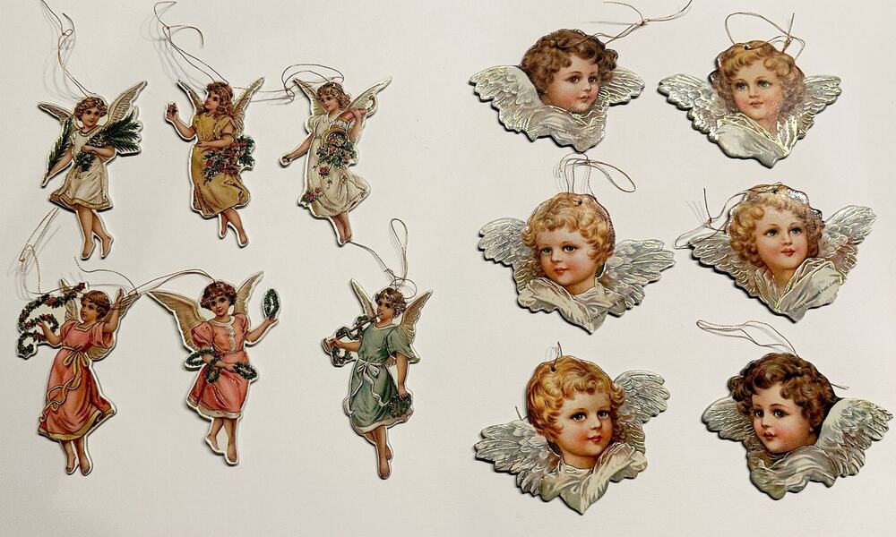 Ornaments 1984 Merrimack Publ. Corp. Cherubs & 1986 B. Shackman & Co. Angels